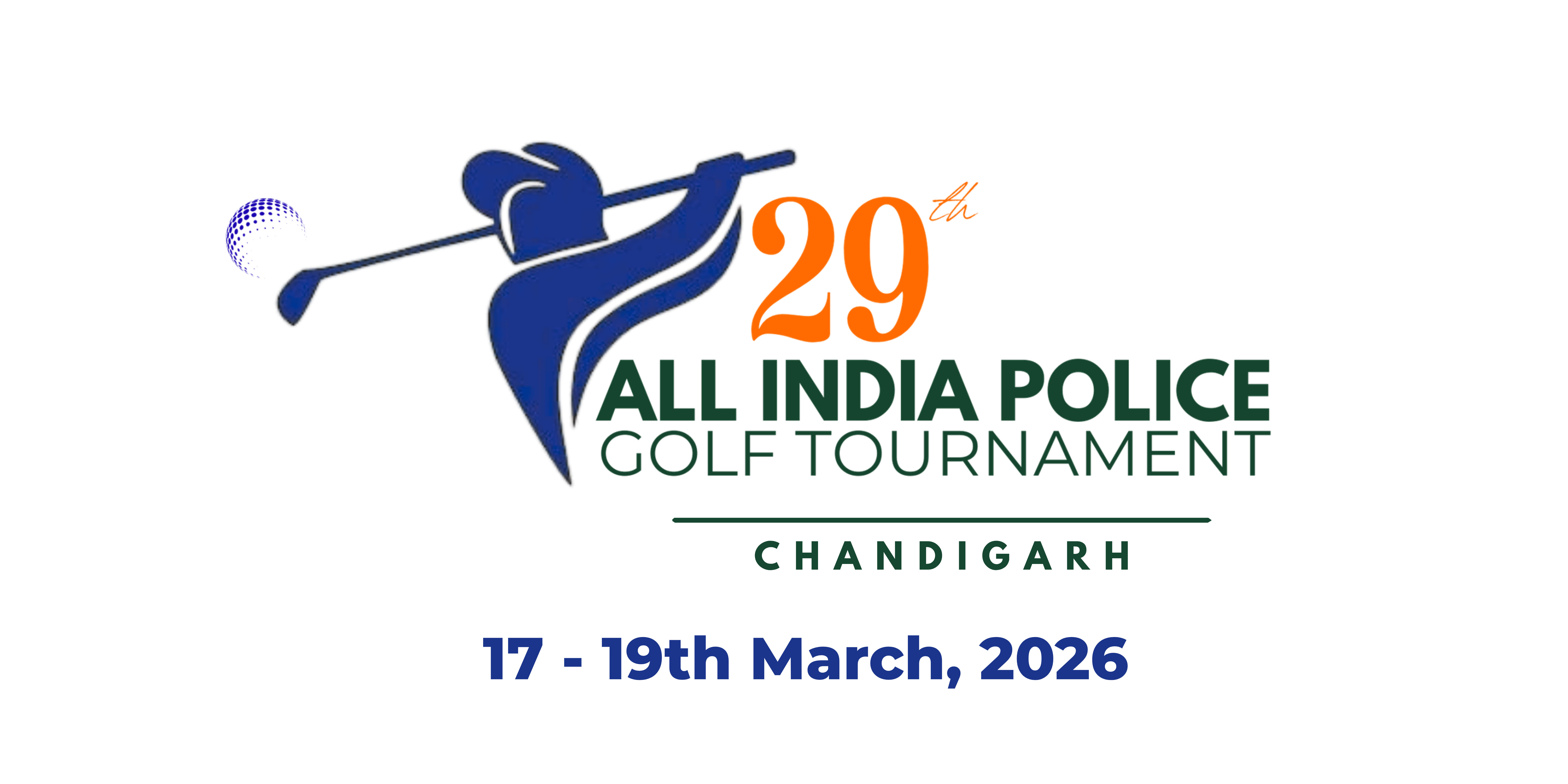 All India Police Golf Tournament logo - Double Trouble Studio featured work case study
